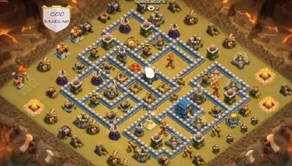 best town hall 12 war base layout