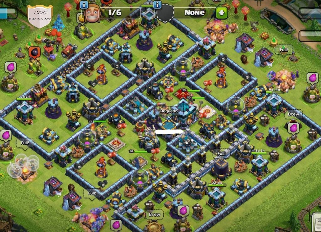 best town hall 13 hybrid base link anti everything