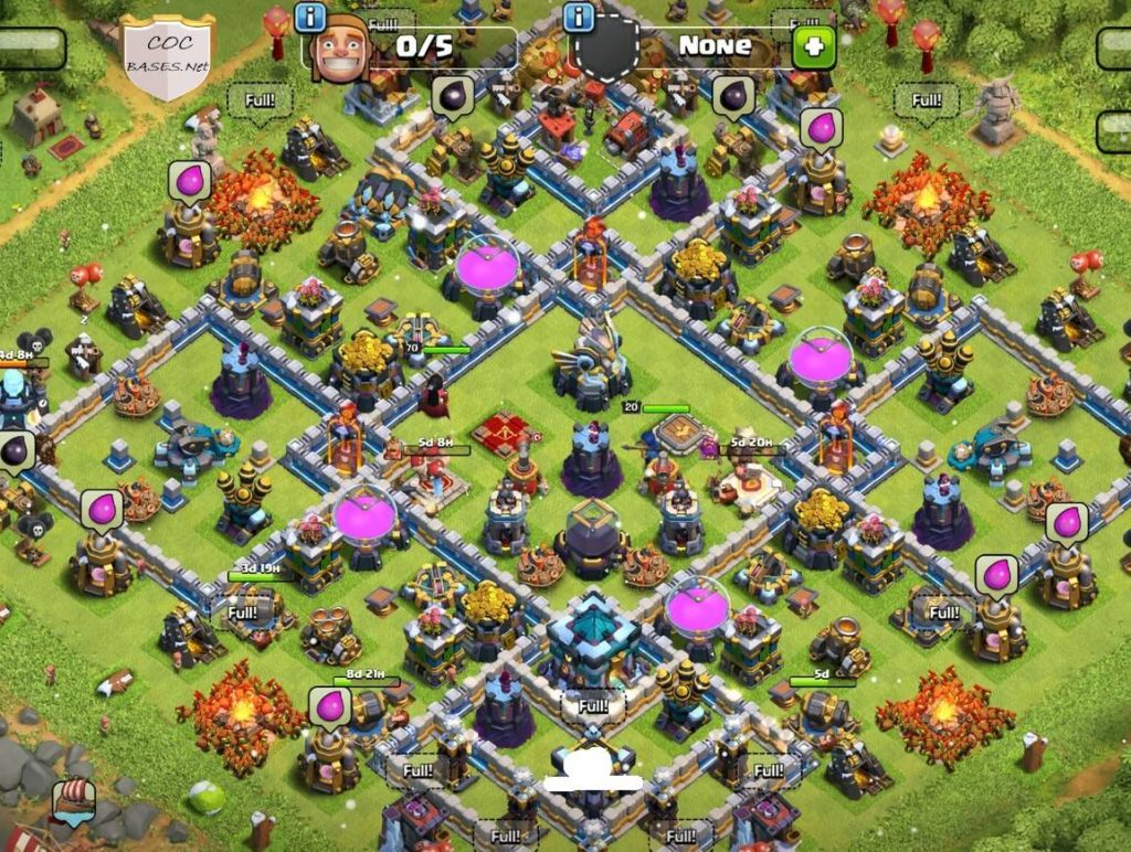 best town hall 13 hybrid base with link