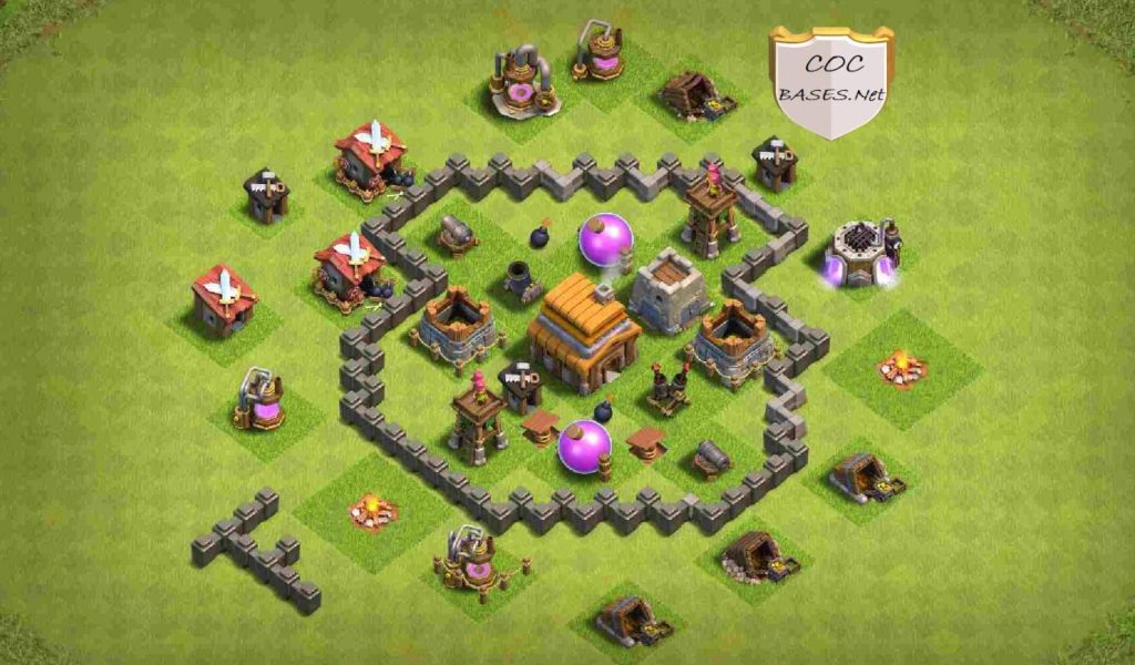 best town hall 4 base with link