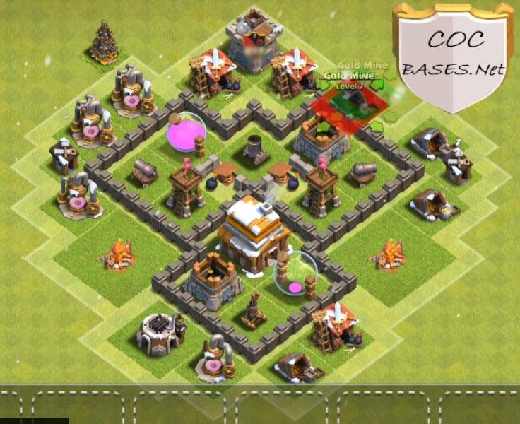 best town hall 4 farming base 2023