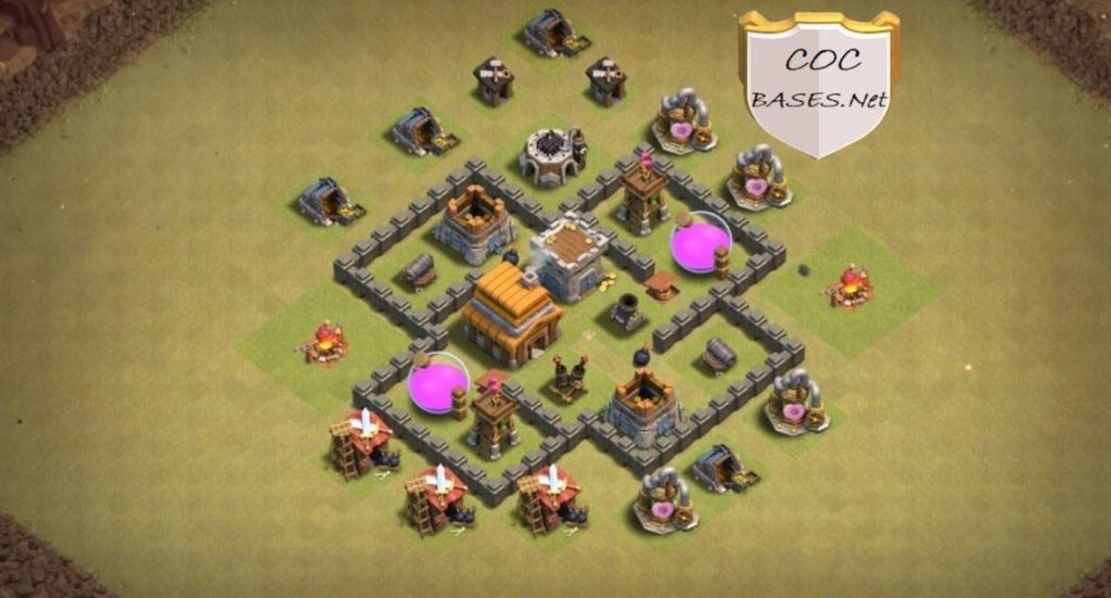 best town hall 4 farming map copy link