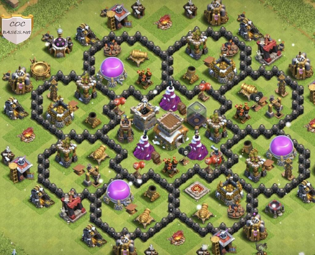 best town hall 8 base defense