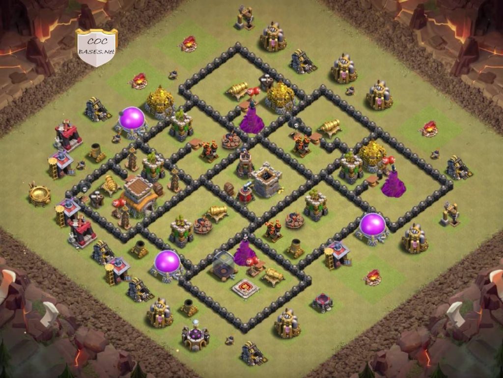 best town hall 8 war base layout