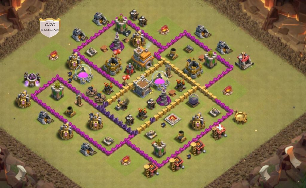 best town hall base 7