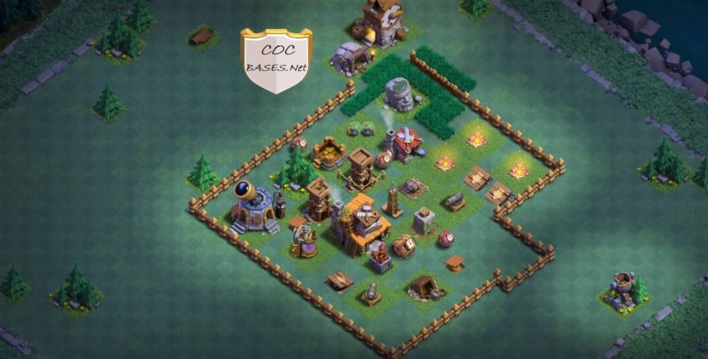 builder hall 4 base clash of clans