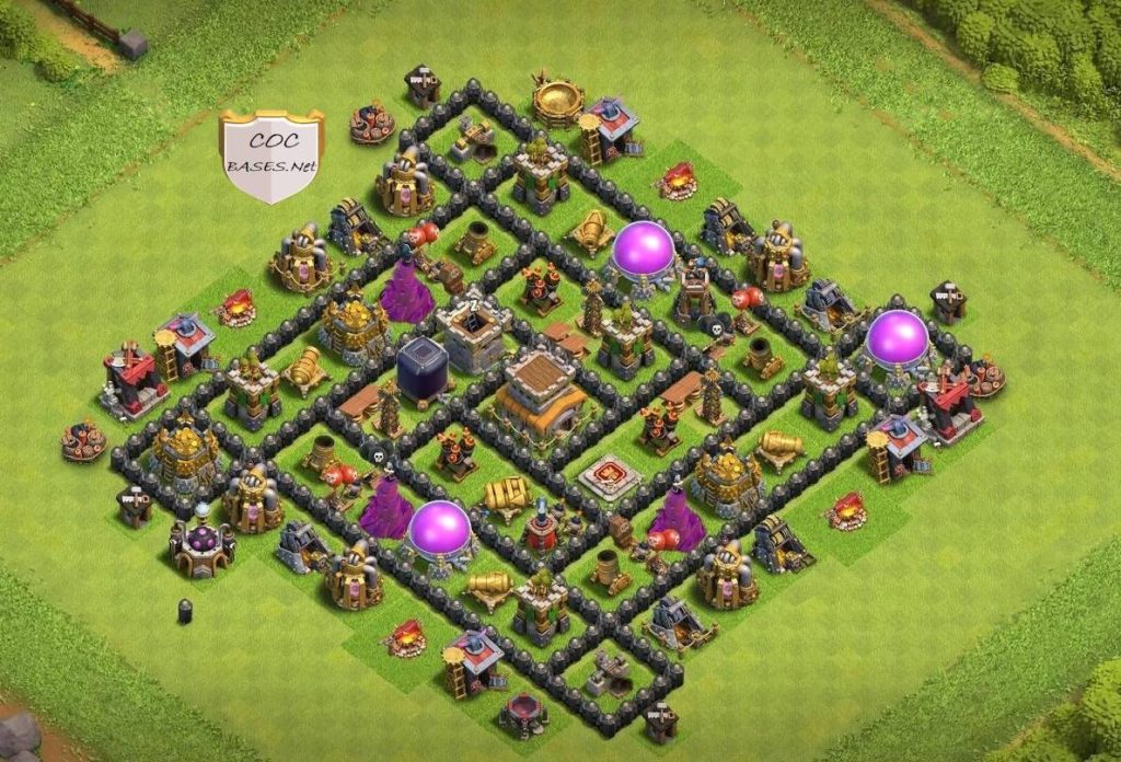 centralized town hall 8 war design link