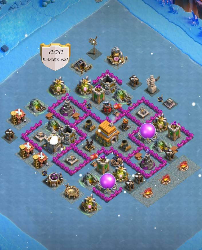 clan league unbeatable th6 base link