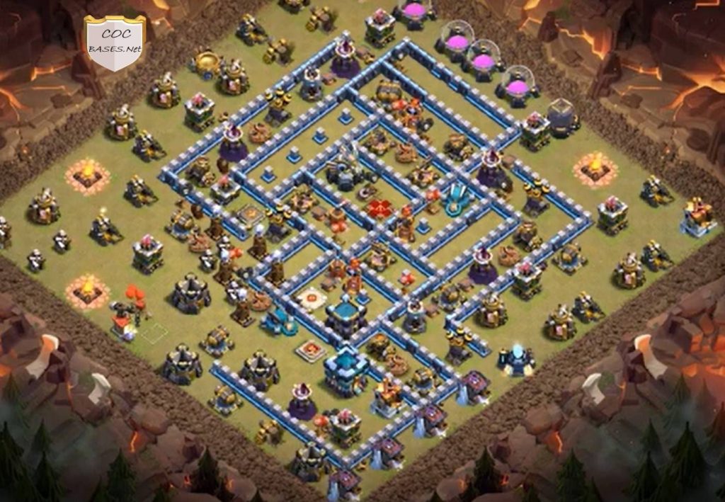 clan war league Town Hall 13 Base Anti Everything