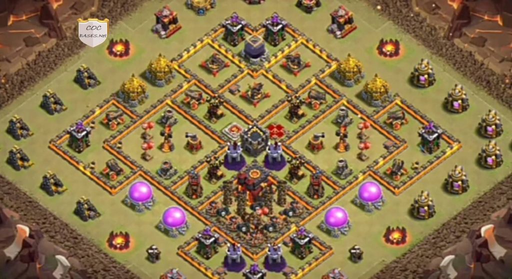 clan war league th10 base photos