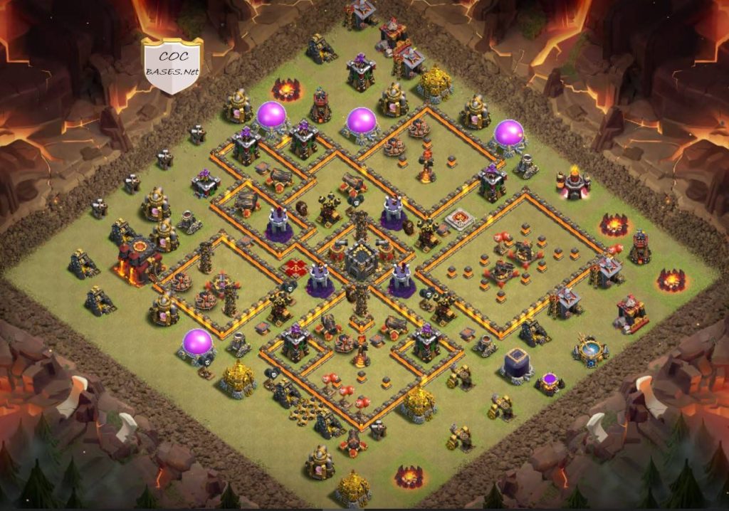 clan war league th10 war base copy paste