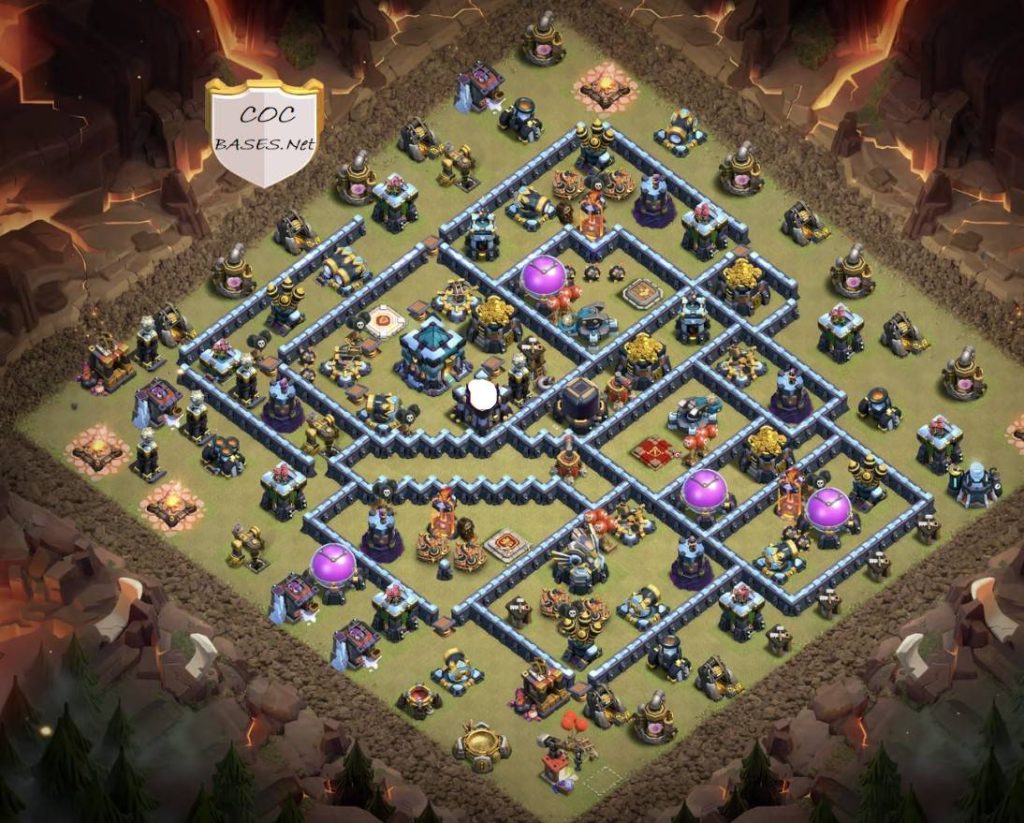 clan war league top th13 base Anti 3 star