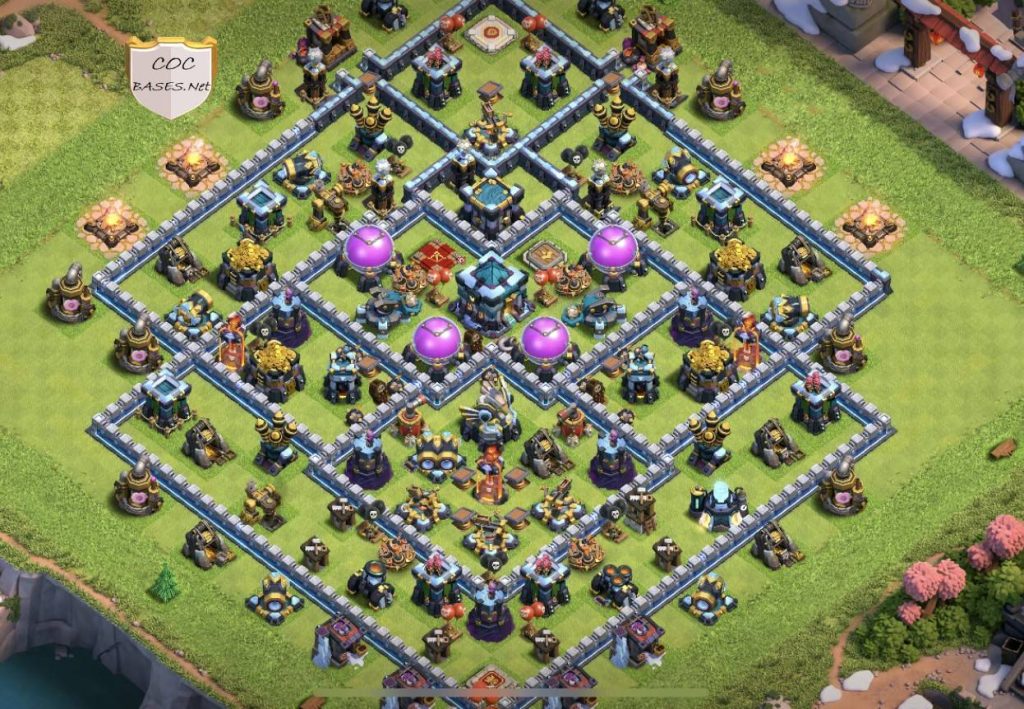 clan war league town hall 13 anti queen walk