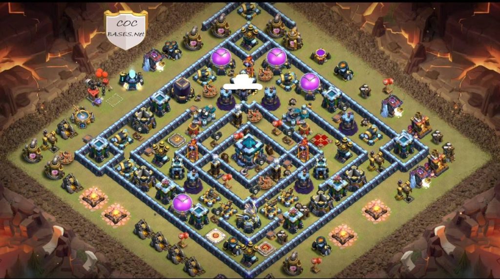 clan war league town hall 13 base anti 2 star