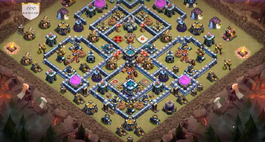 clan war league town hall 13 base clash of clans