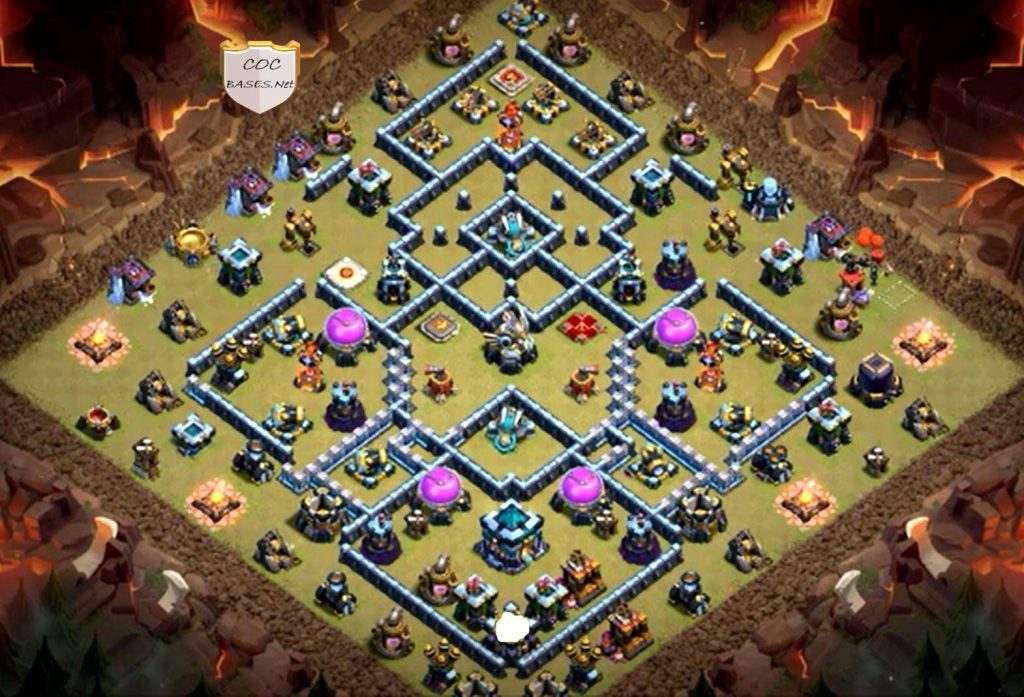 clan war league town hall 13 base design