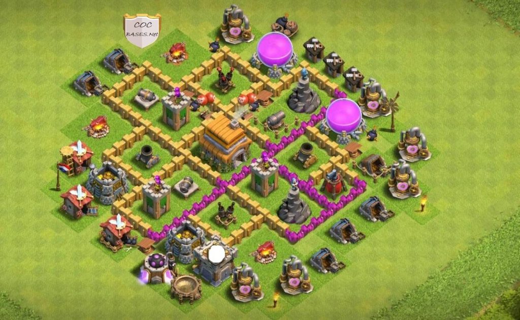 clan war league unbreakable th6 base