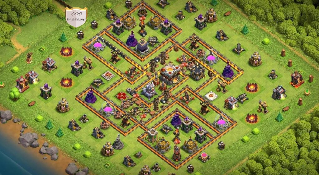 clash of clans anti 3 stars design town hall 11 trophy