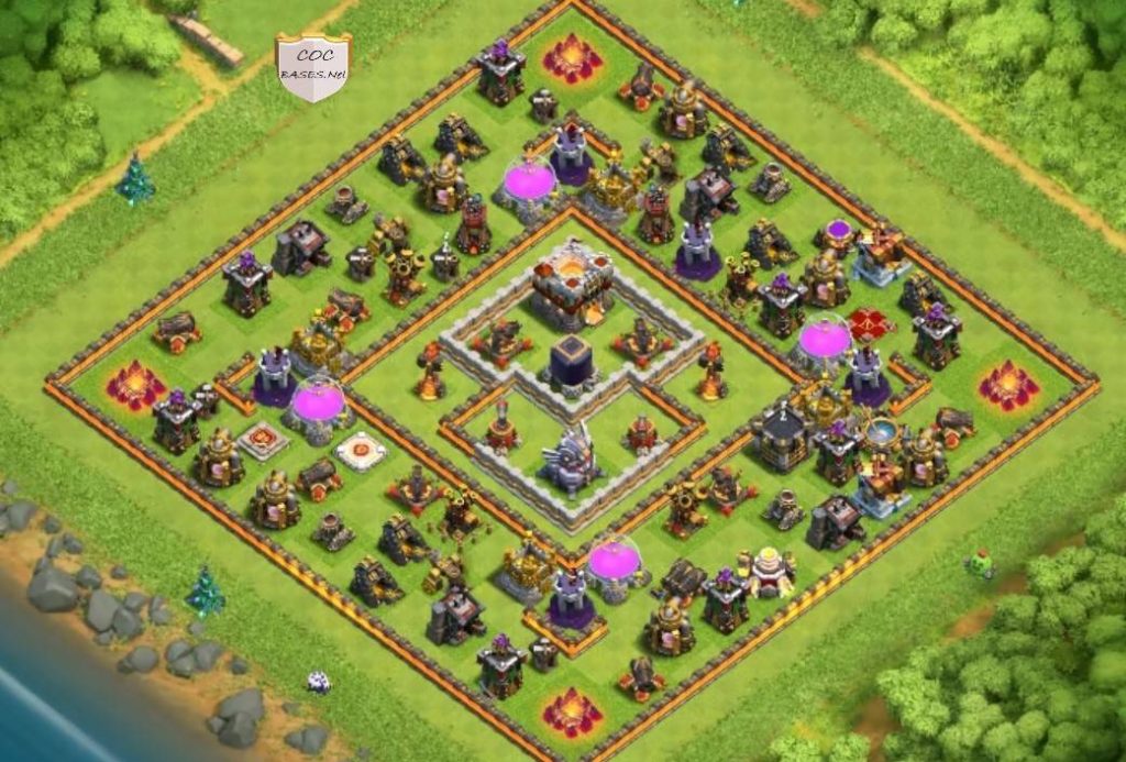 clash of clans anti everything farming layout link level 11