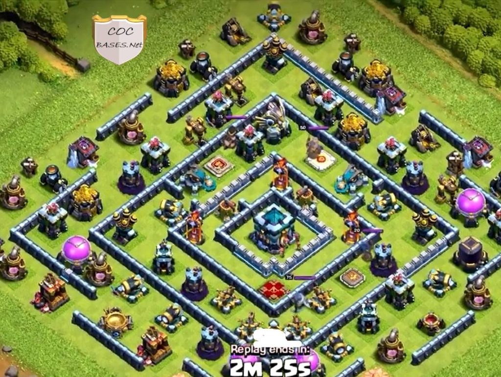 clash of clans anti everything farming layout link level 13