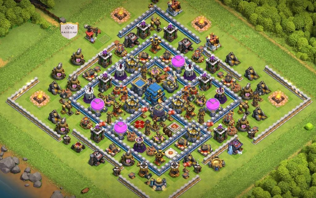 clash of clans anti everything hybrid layout link level 12