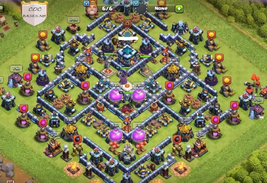 clash of clans anti everything hybrid layout link level 13