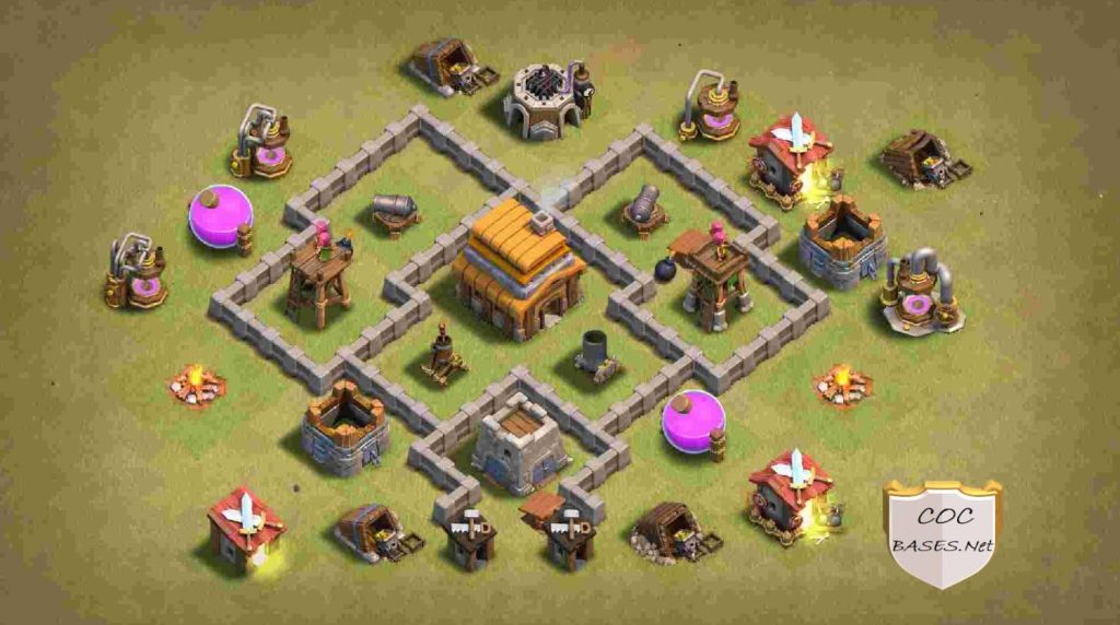 clash of clans anti everything layout link level 4