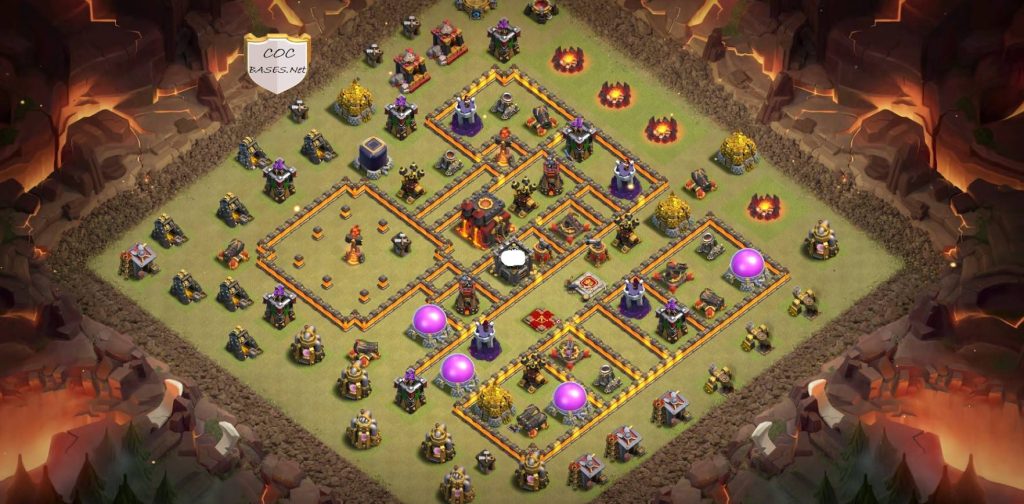 clash of clans anti everything trophy layout link level 10