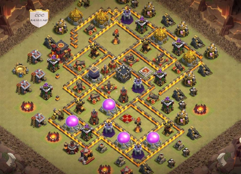 clash of clans anti everything war layout link level 10