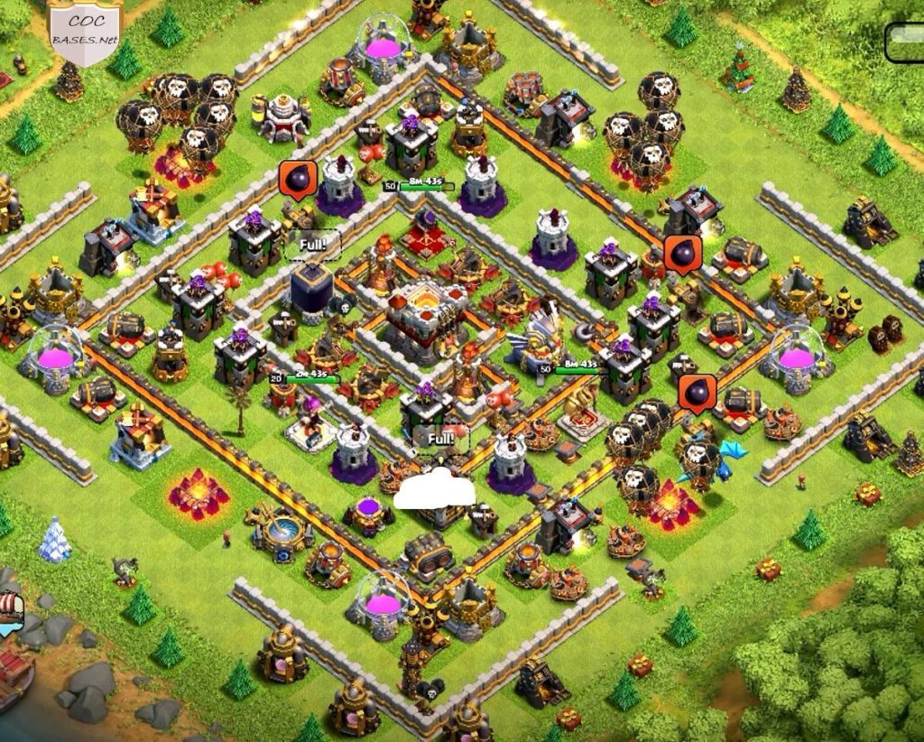 clash of clans anti everything war layout link level 11
