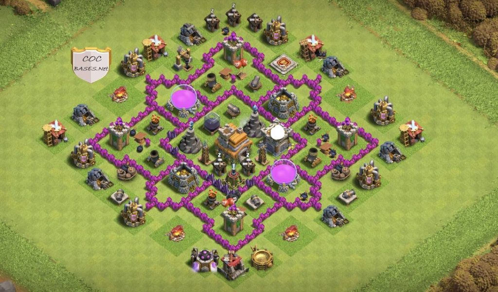 clash of clans farming Town Hall 7 Base Anti Everything
