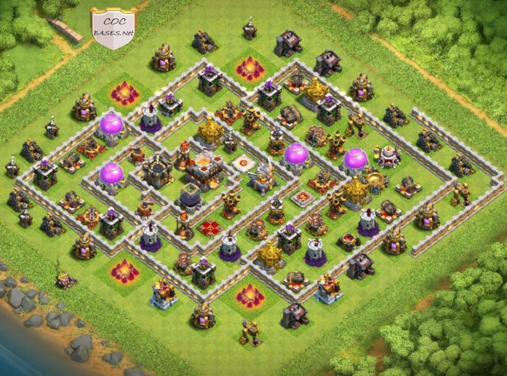 clash of clans farming loot protection th11 base Anti 3 star