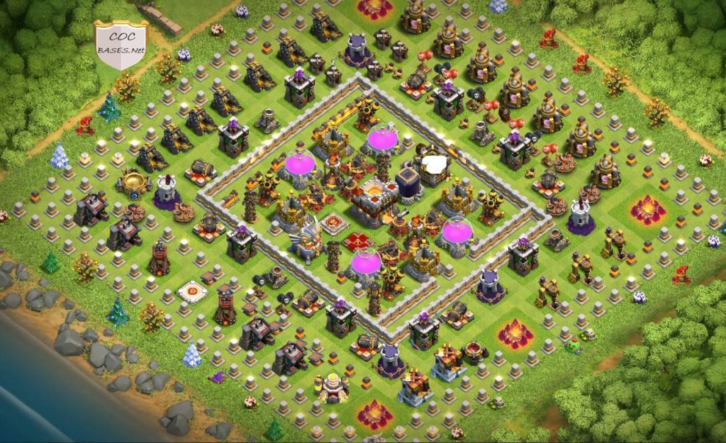 clash of clans farming loot protection th11 base download