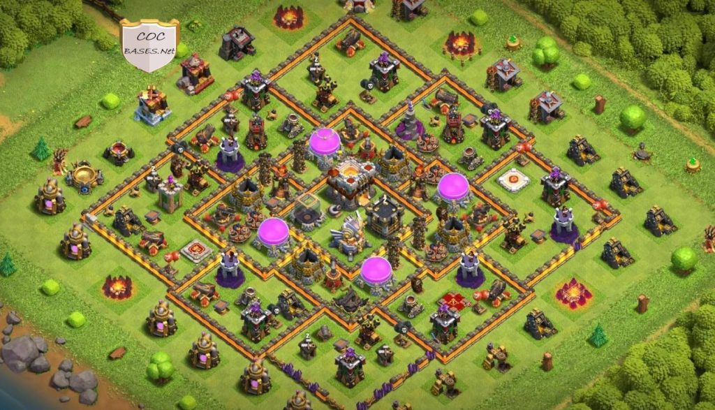 clash of clans farming loot protection th11 base with link