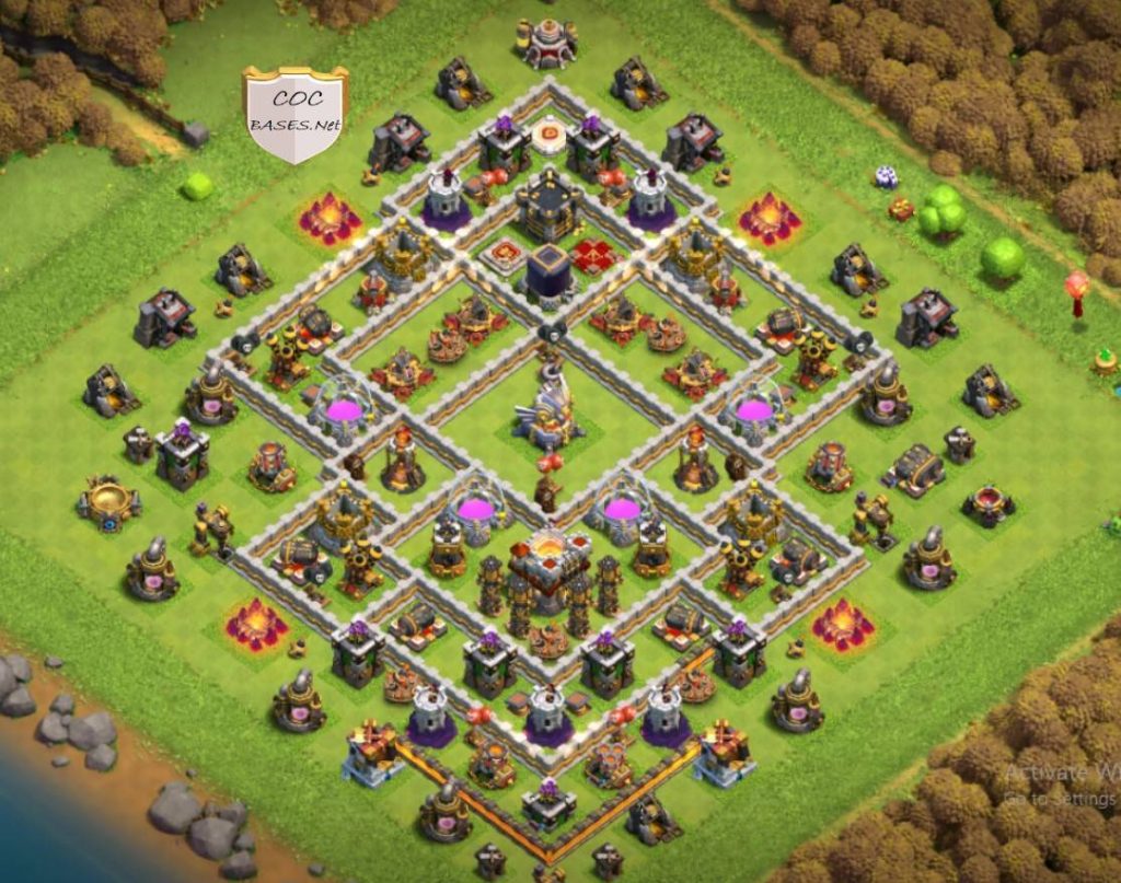 clash of clans farming th11 base photos