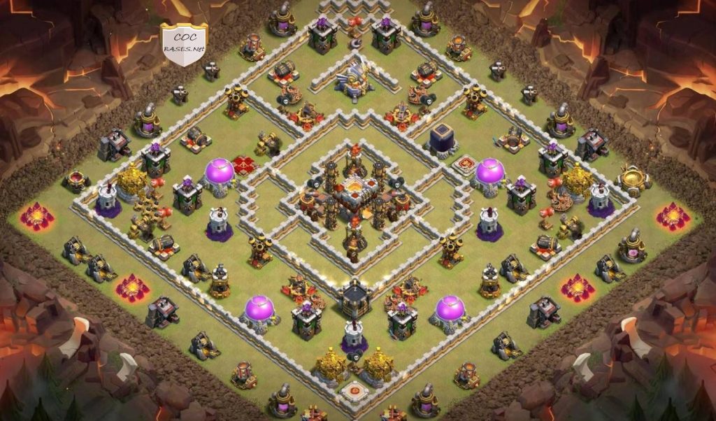 clash of clans farming th11 base picture