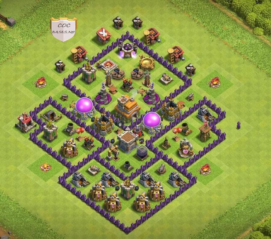 clash of clans farming th7 base hd images