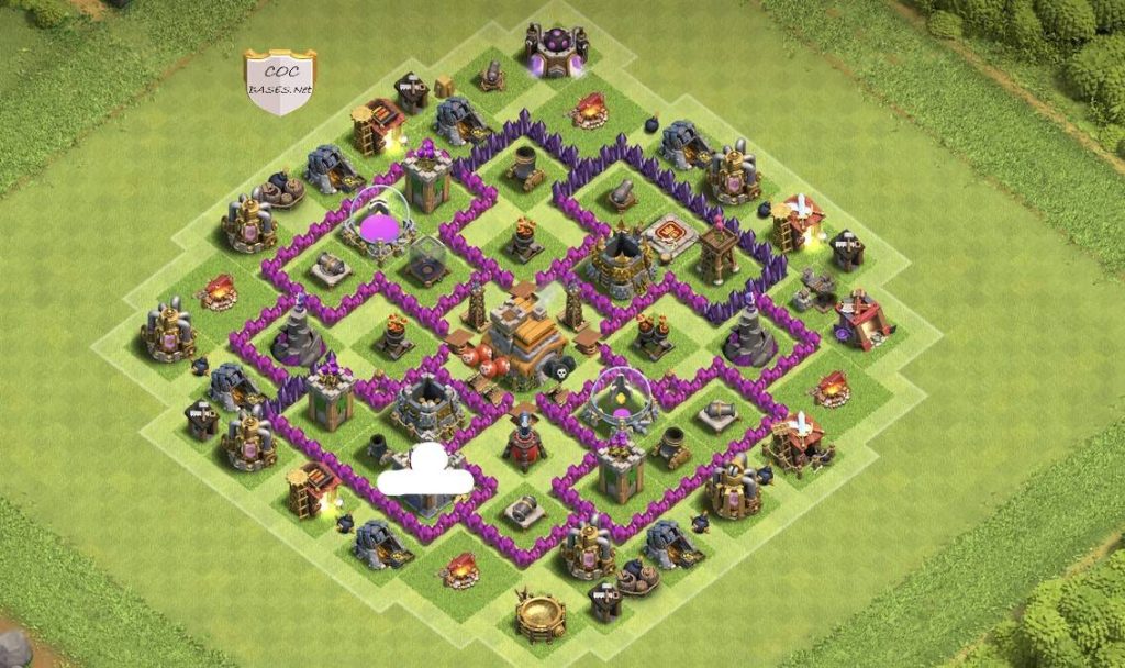 clash of clans farming th7 base image