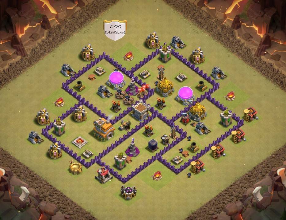 clash of clans farming th7 base link anti 2 stars