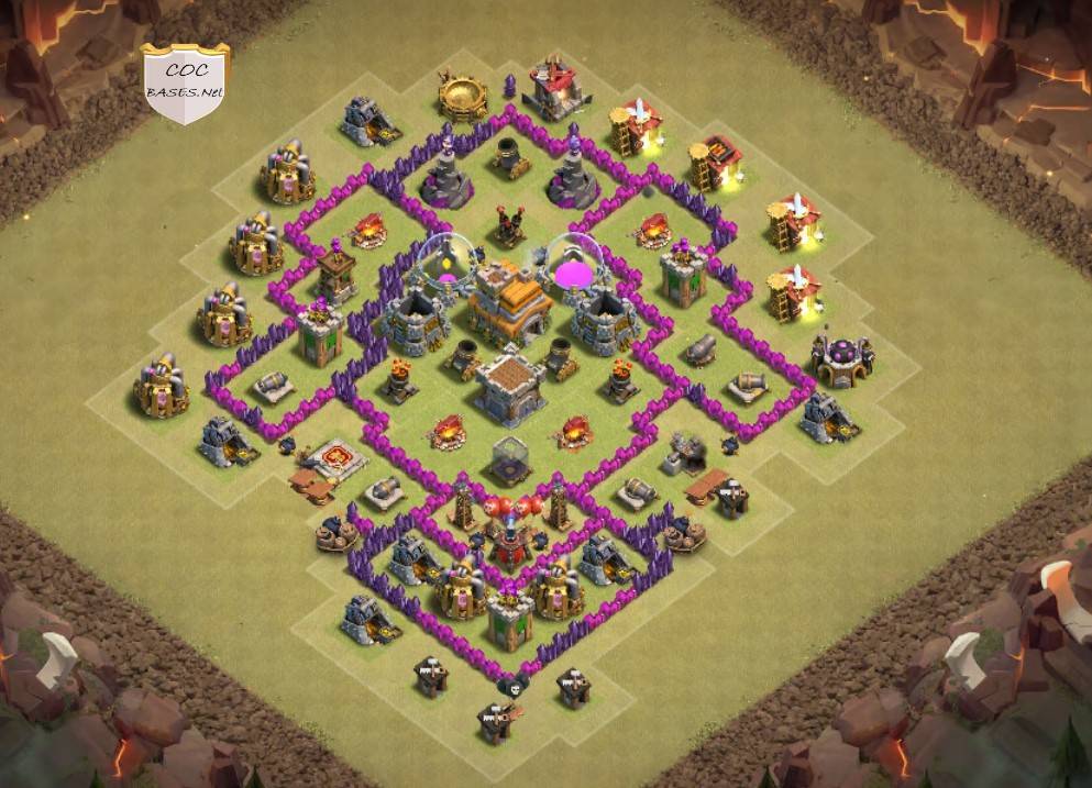 clash of clans farming th7 layout anti loot