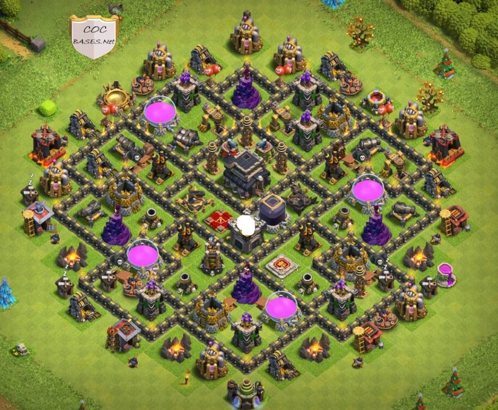 clash of clans farming th9 layout anti everything