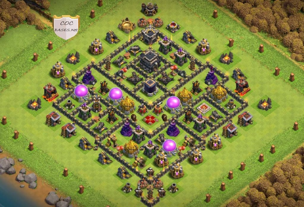 clash of clans farming th9 layout link