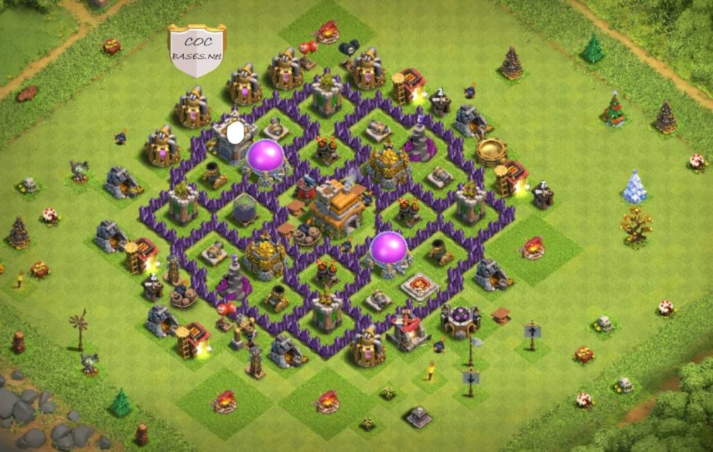 clash of clans farming town hall 7 base with copy link