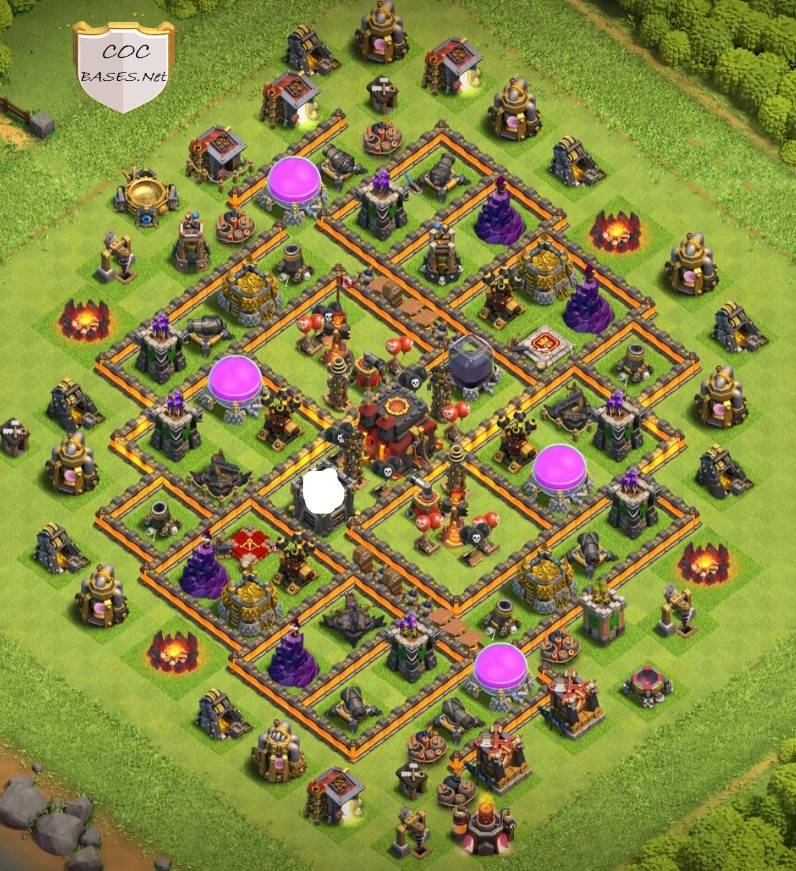 clash of clans level 10 loot protection base link