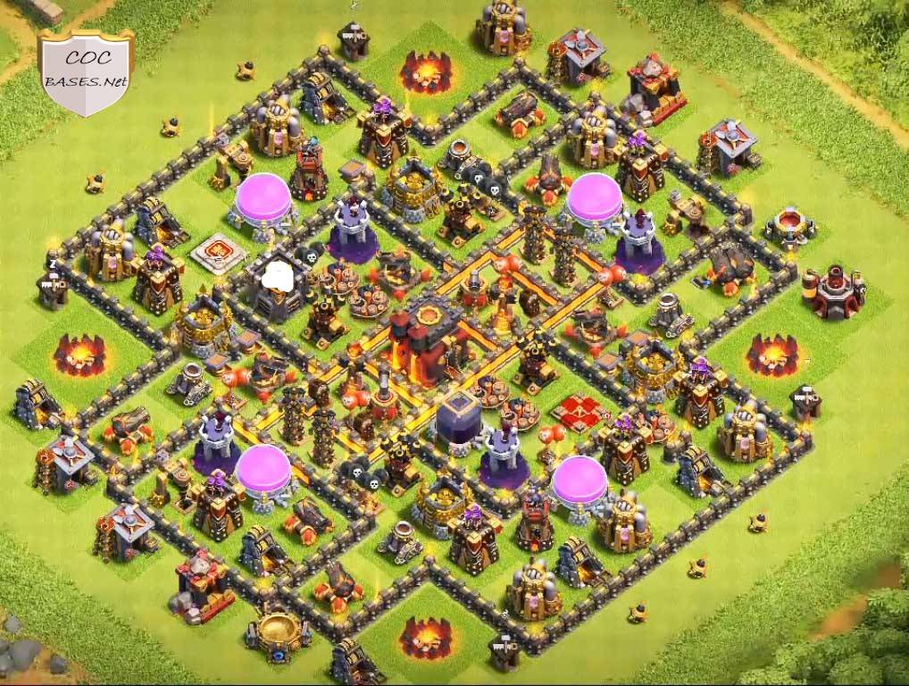 clash of clans loot protection base town hall 10 image download