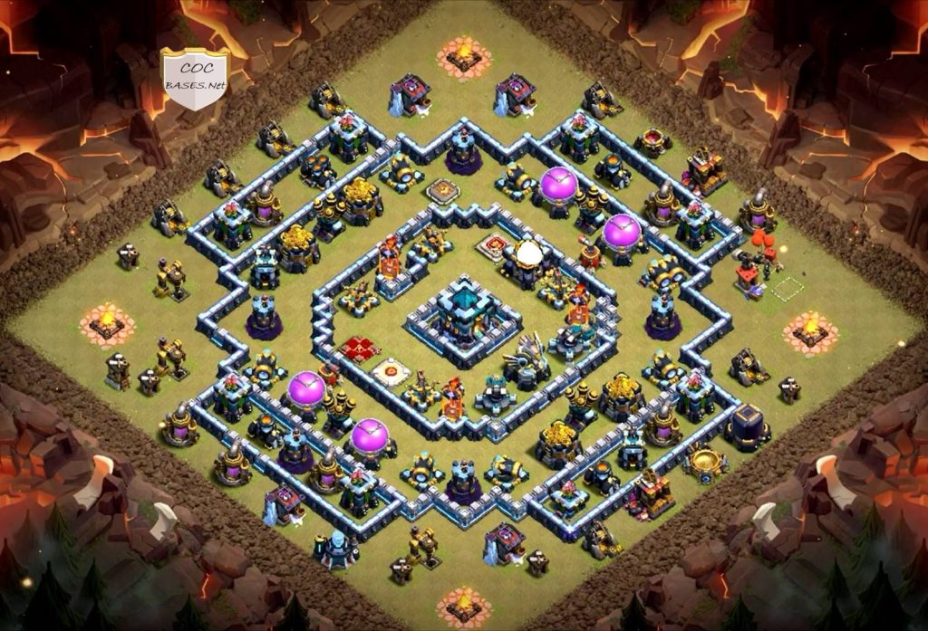 clash of clans loot protection th13 island base link