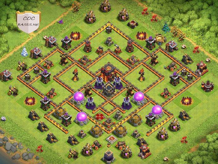 clash of clans th10 trophy base reddit