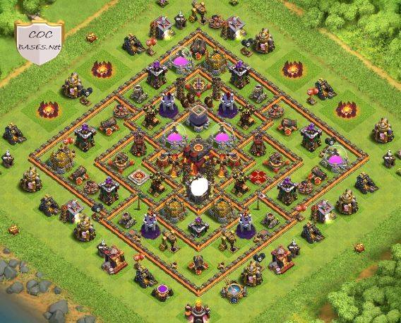 clash of clans th10 trophy base