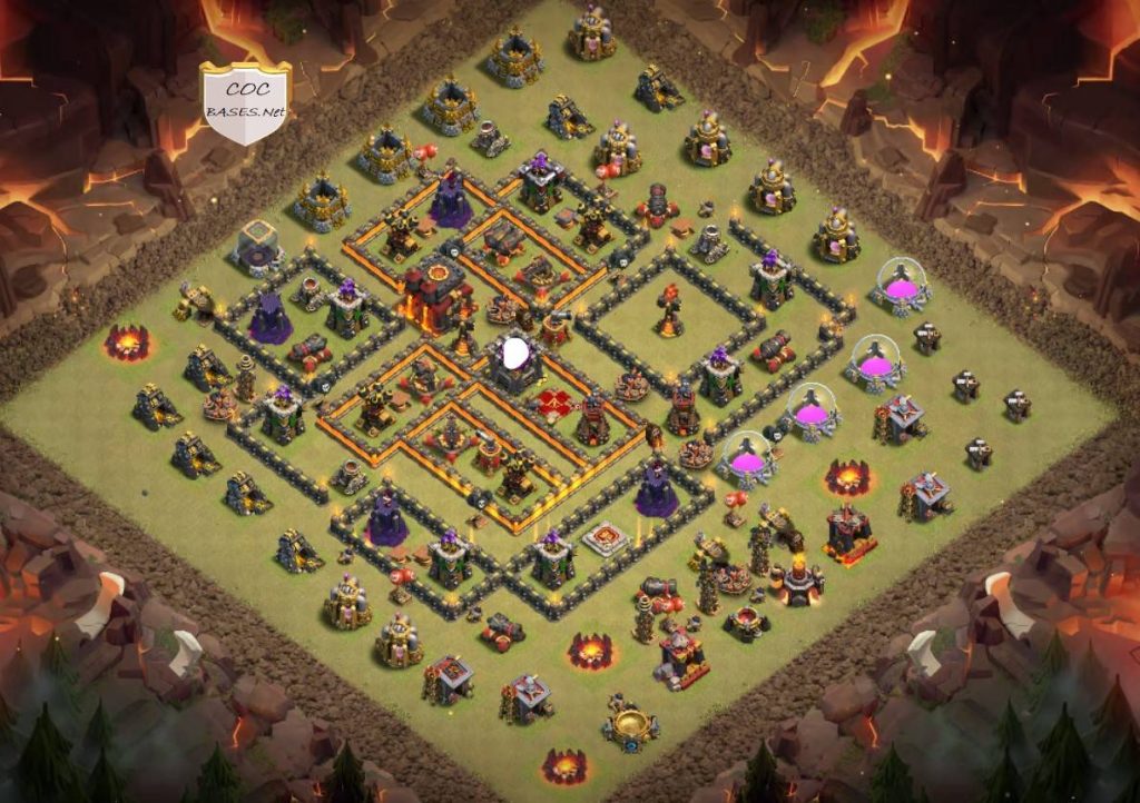 clash of clans th10 war base copy link