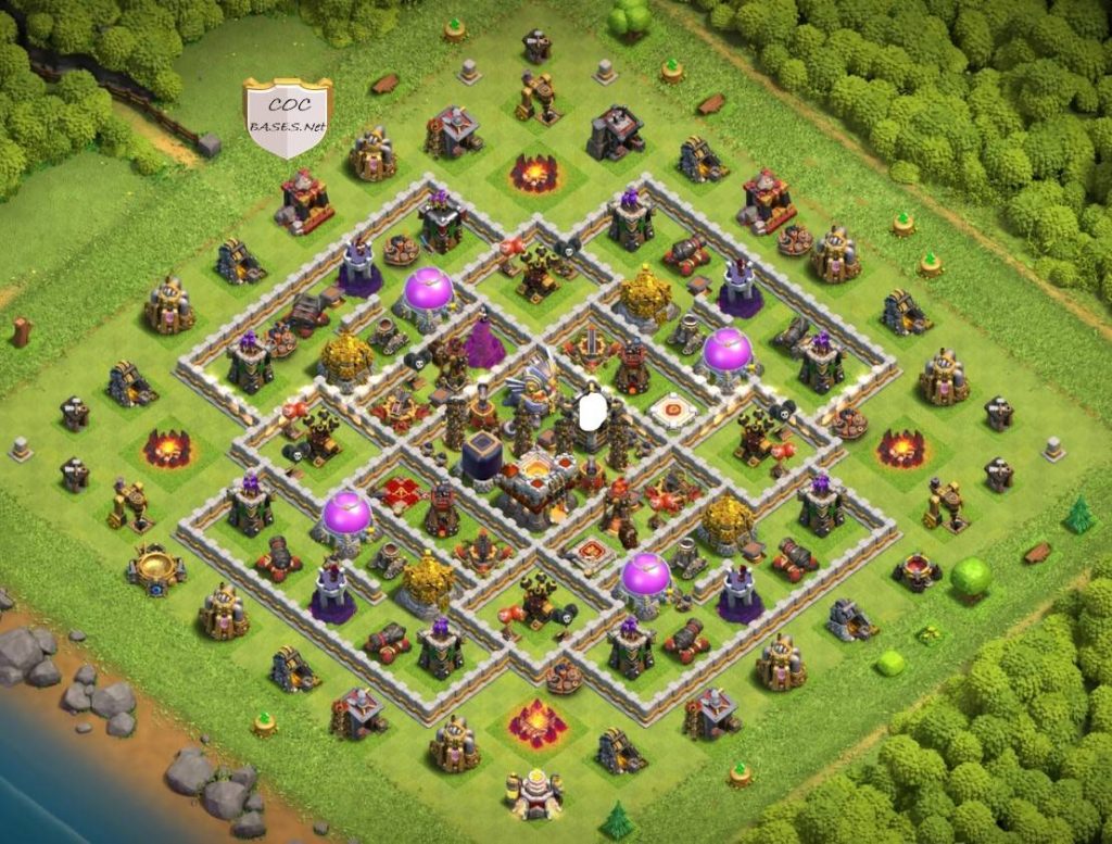 clash of clans th11 farming base copy link